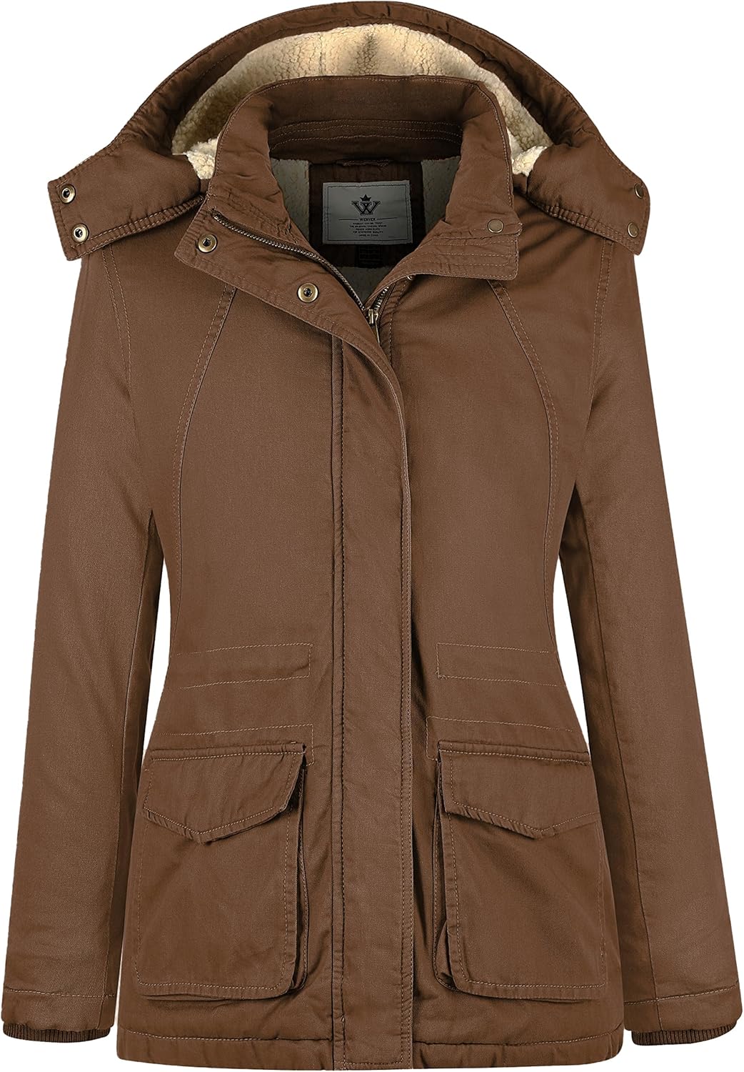 WenVen Women's Winter Parka Coat, Special Women's Jacket with Warm Sherpa Lining...