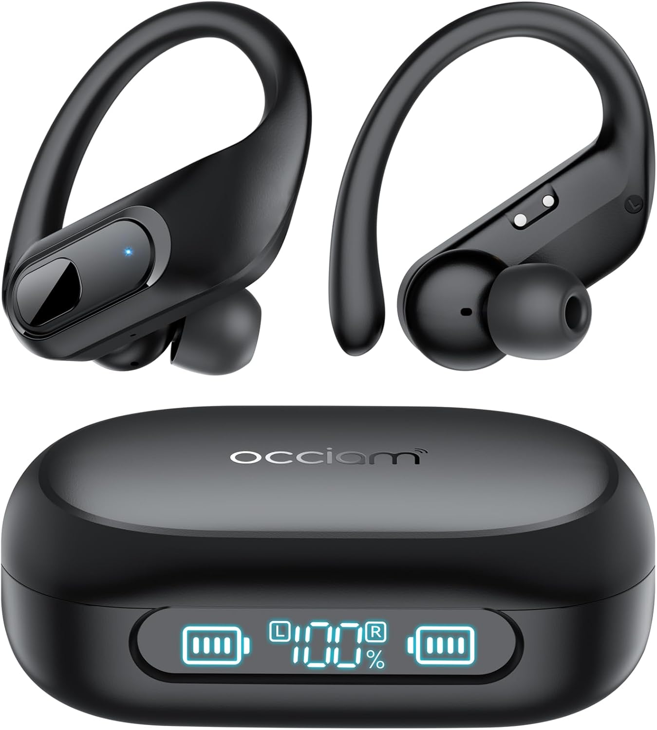 occiam Wireless Bluetooth Earbuds Sport Ear Buds Workout Headphones 96H Playback...