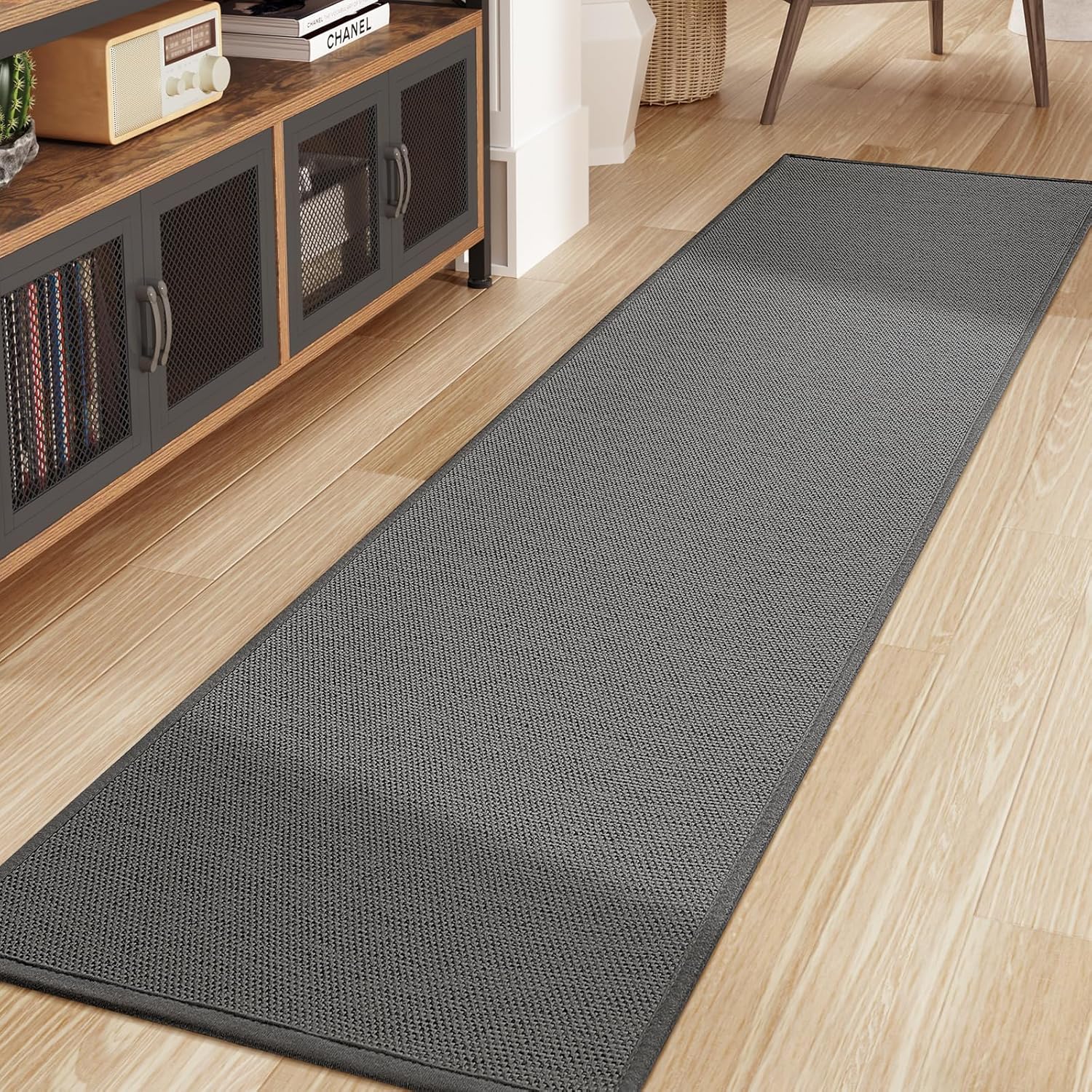 COLOR&GEOMETRY Runner Rug, Woven Carpet Runner, Kitchen Mats Non Slip Washable,...