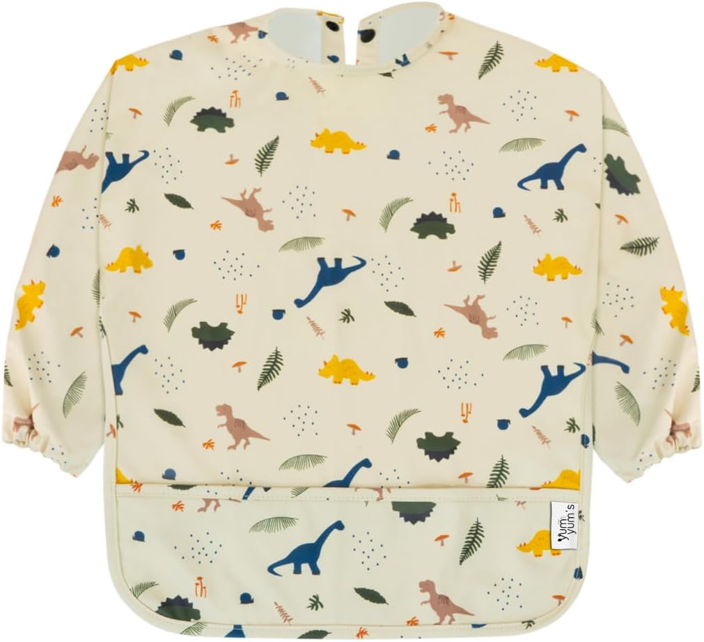 Yum Yum's Baby Coverall Silicone Weaning Bib - Waterproof & Easy Clean - Comfort...