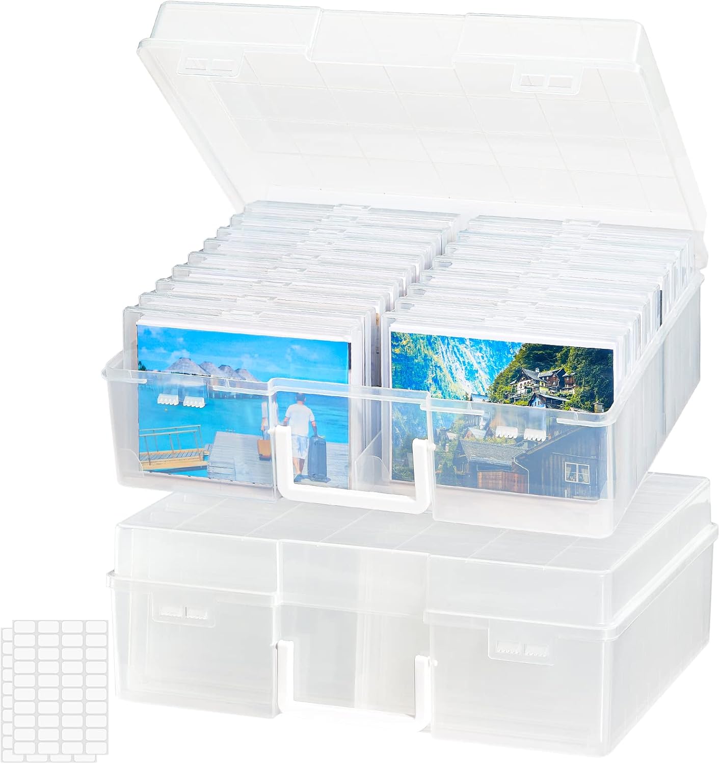 Lifewit Photo Storage Box, Special Photo Case with 18 Inner Photo Keeper, High-Q...