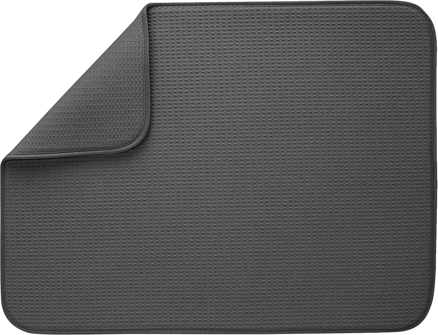 S&T INC. Dish Drying Mat XL, Highly Absorbent Microfiber Kitchen Counter Mat, Di...