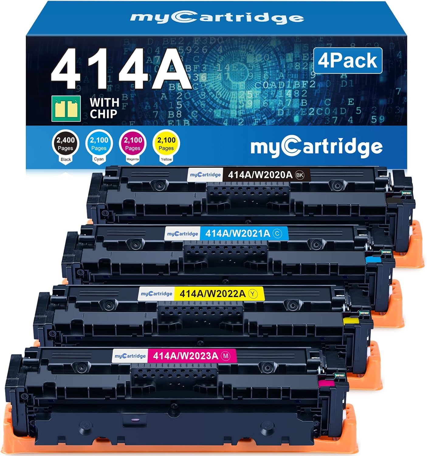414A Toner Cartridges, Special Compatible Replacement for HP 414A 414X, High-Qua...
