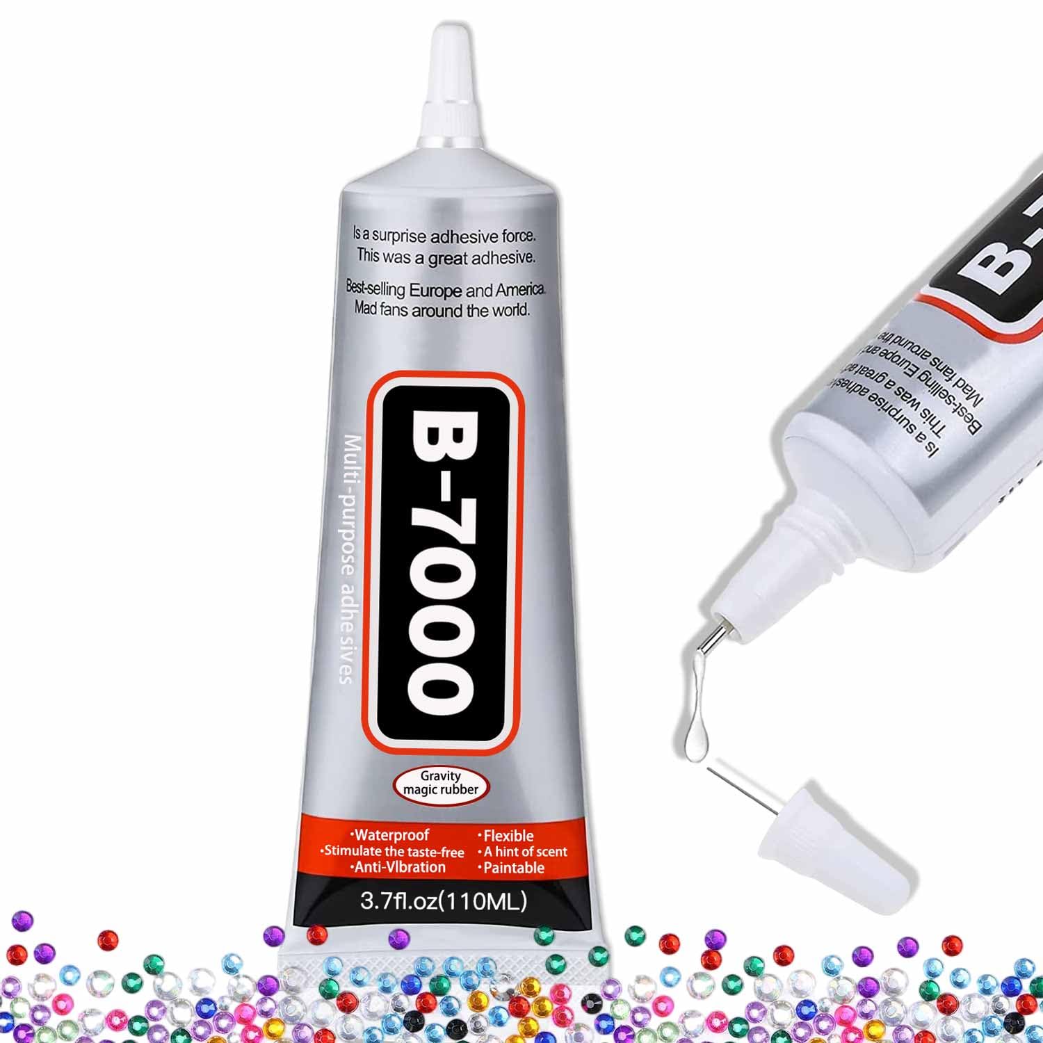 B-7000 Super Adhesive Glue - 110ml/3.7oz (1 Pack) - Industrial Strength B7000 Gl...
