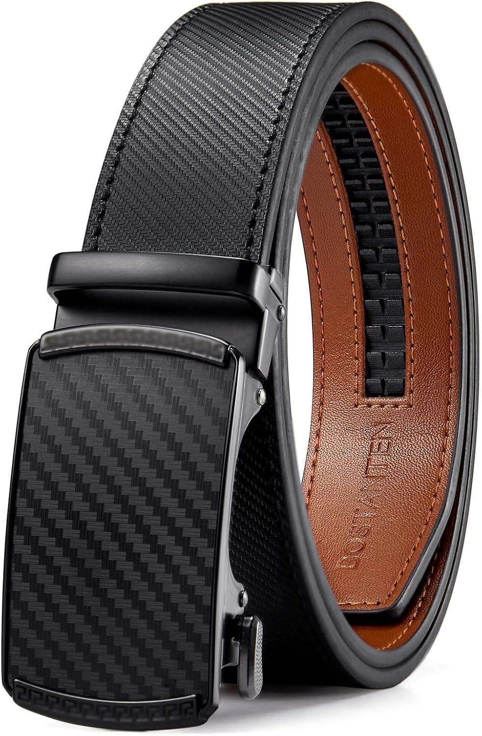 BOSTANTEN Mens Belt, Special Leather Ratchet Belt for Men, Innovative Belt for D...