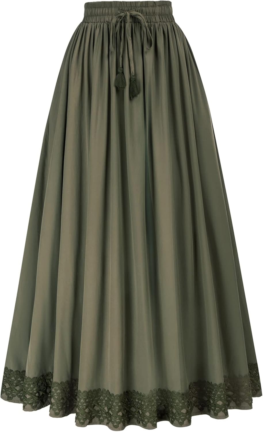 Scarlet Darkness Long Maxi Skirts for Women, Special Elastic High Waist Drawstri...