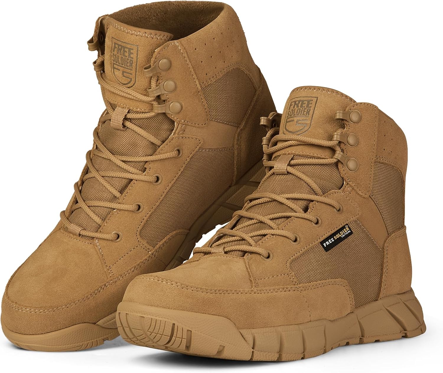 FREE SOLDIER Hiking Work Boots, Special Tactical Boots for Men's, Lightweight Mi...