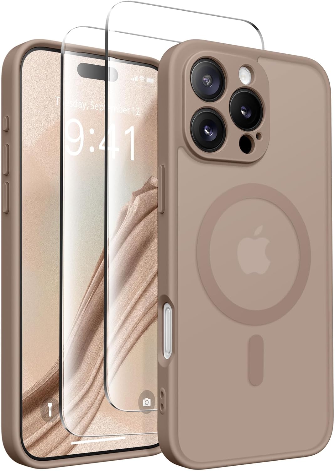 Magnetic Compatible with iPhone 16 Pro Case, Upgraded [Full Camera Protection] [...