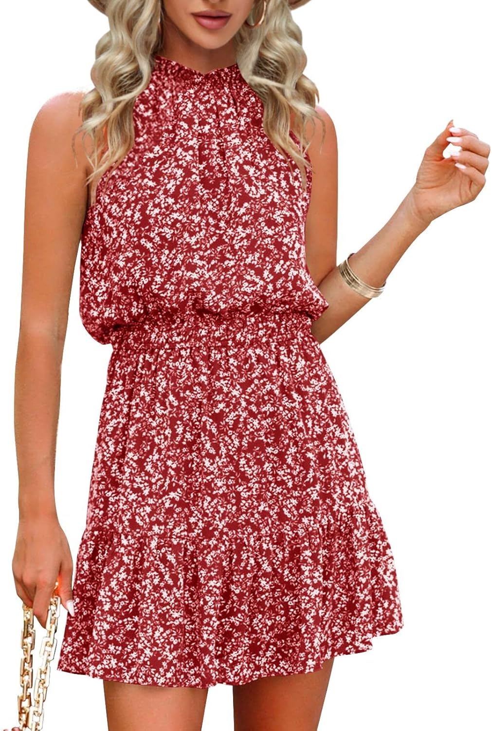 Summer Dress for Women, Special Chiffon Blouses Skirt, Unique Spaghetti Sleevele...