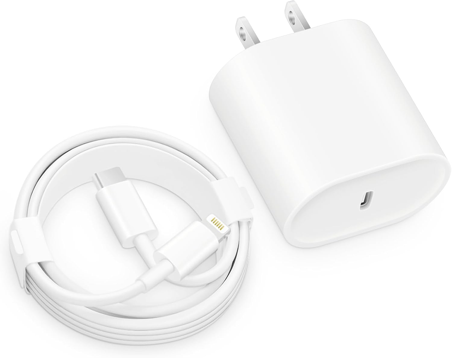 Fast Charger i Phone, 20W USB-C Wall Charger Block with 6Ft Charging Cable Compa...