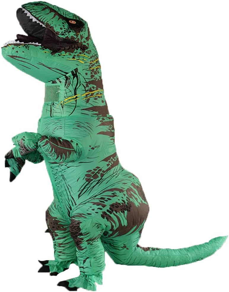 Rafalacy Inflatable Costume Adult Dinosaur Costume Blow Up T-rex Costume Full Bo...
