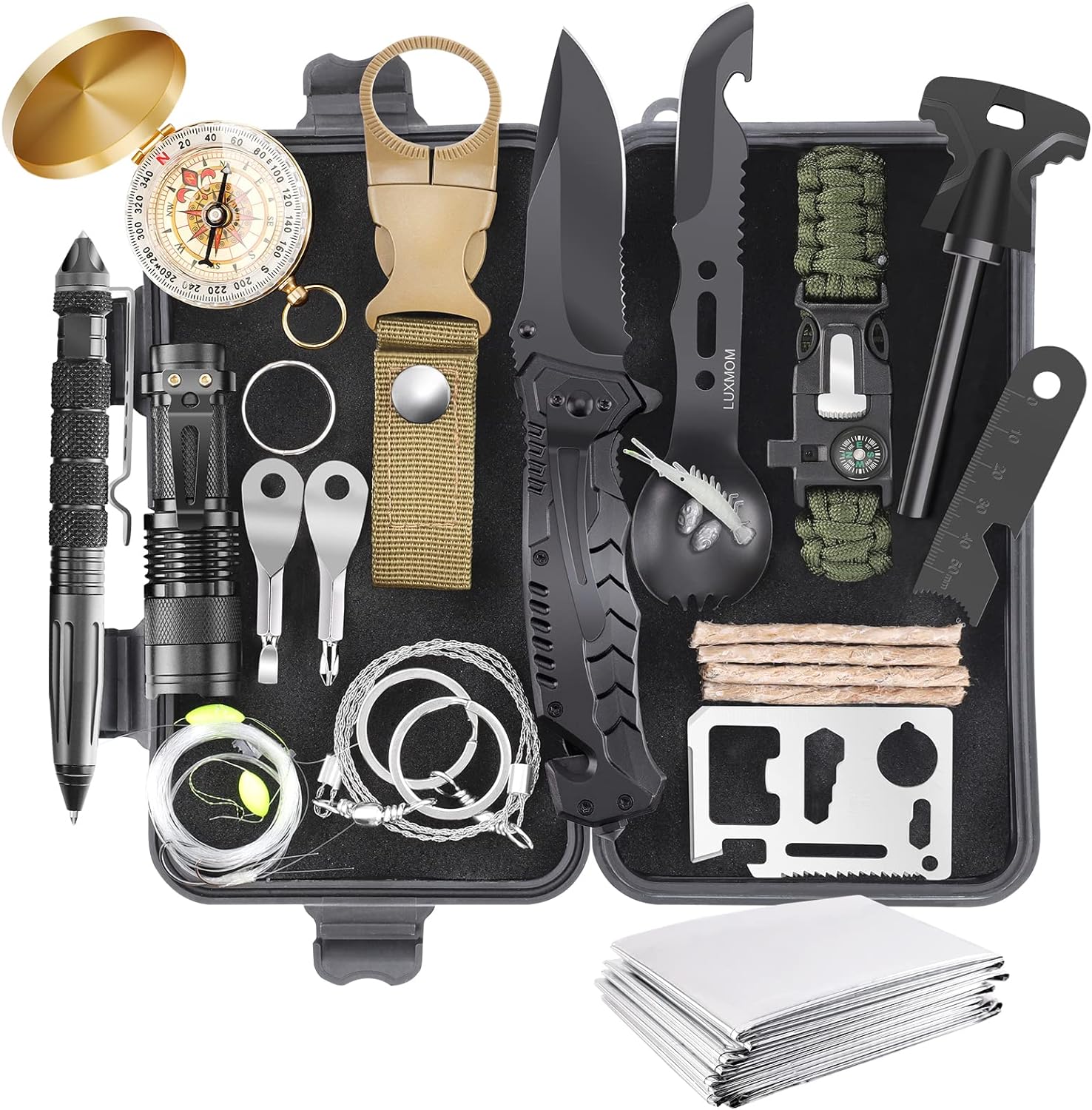 Gifts for Men Dad Husband Teenage Boy, Special Survival Kit 28 in 1, Innovative...