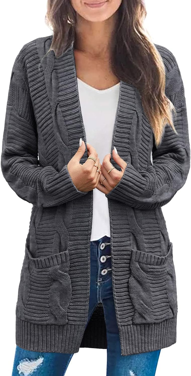 MEROKEETY Women's Sweater, Special Cardigan Sweater with Long Sleeve, Innovative...