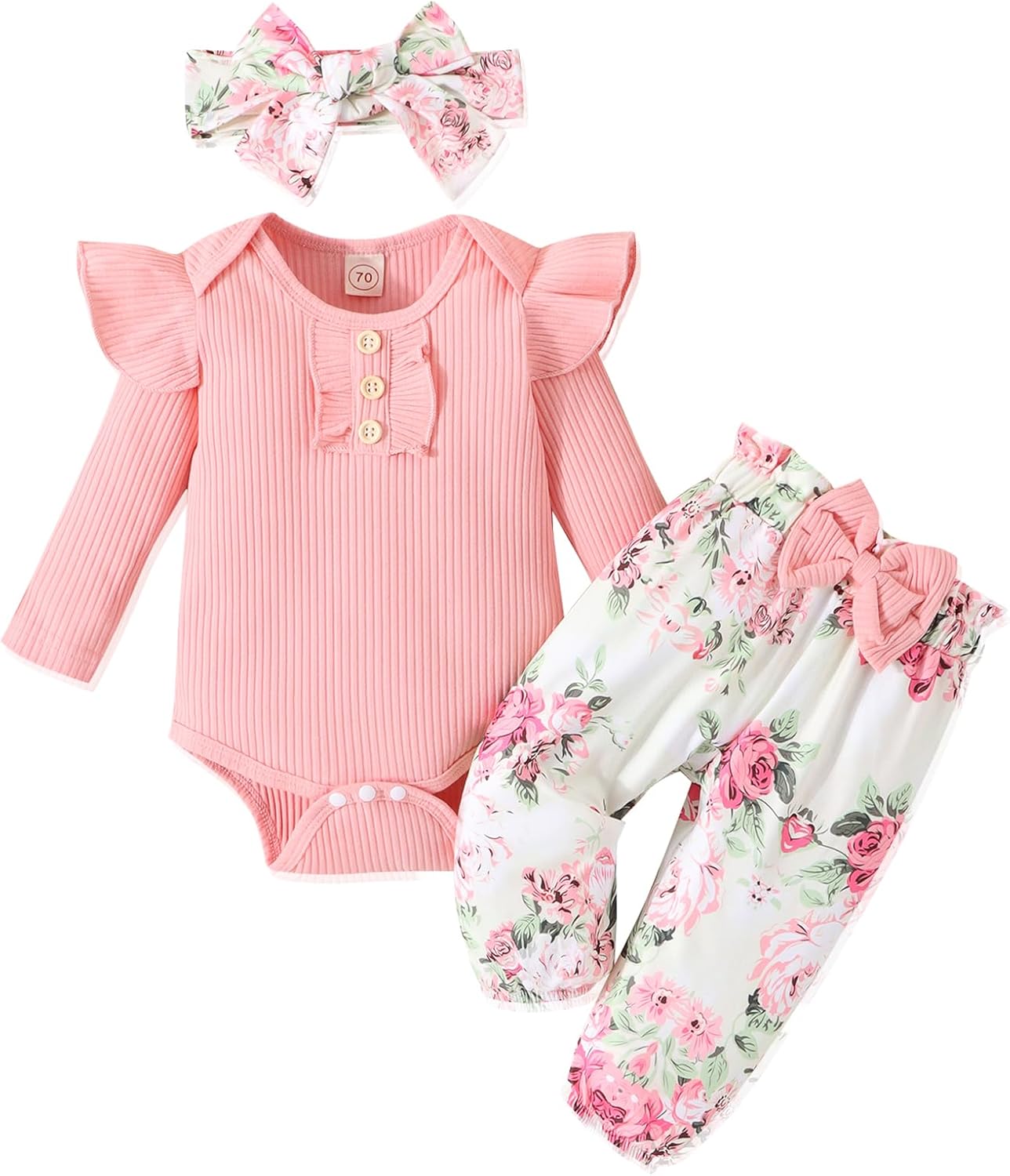 Newborn Infants Outfits, Special Baby Girl Clothes with Ruffle Romper, Adorable...