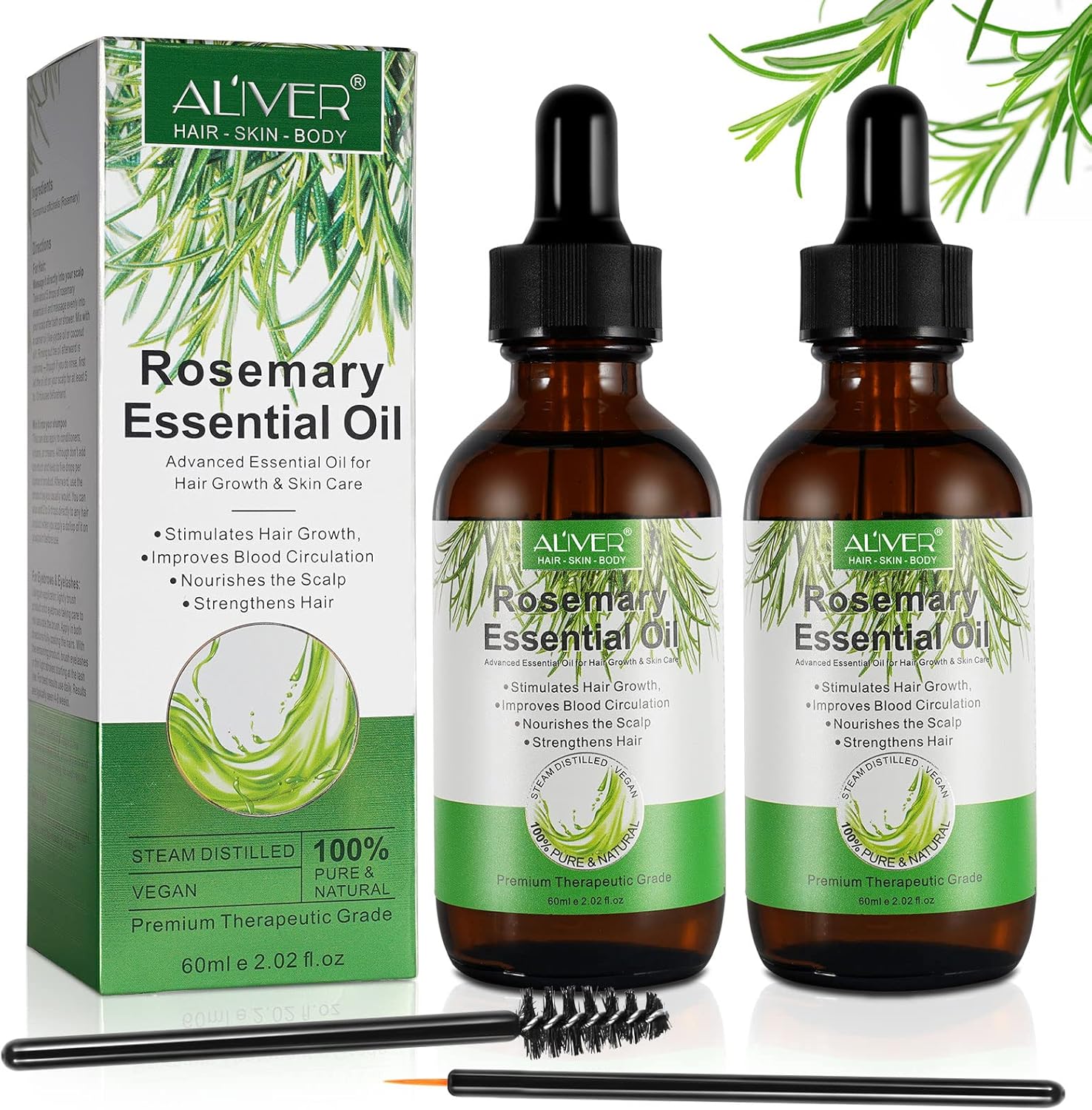 VXHDAG Rosemary Oil for Hair Growth & Skin Care -...