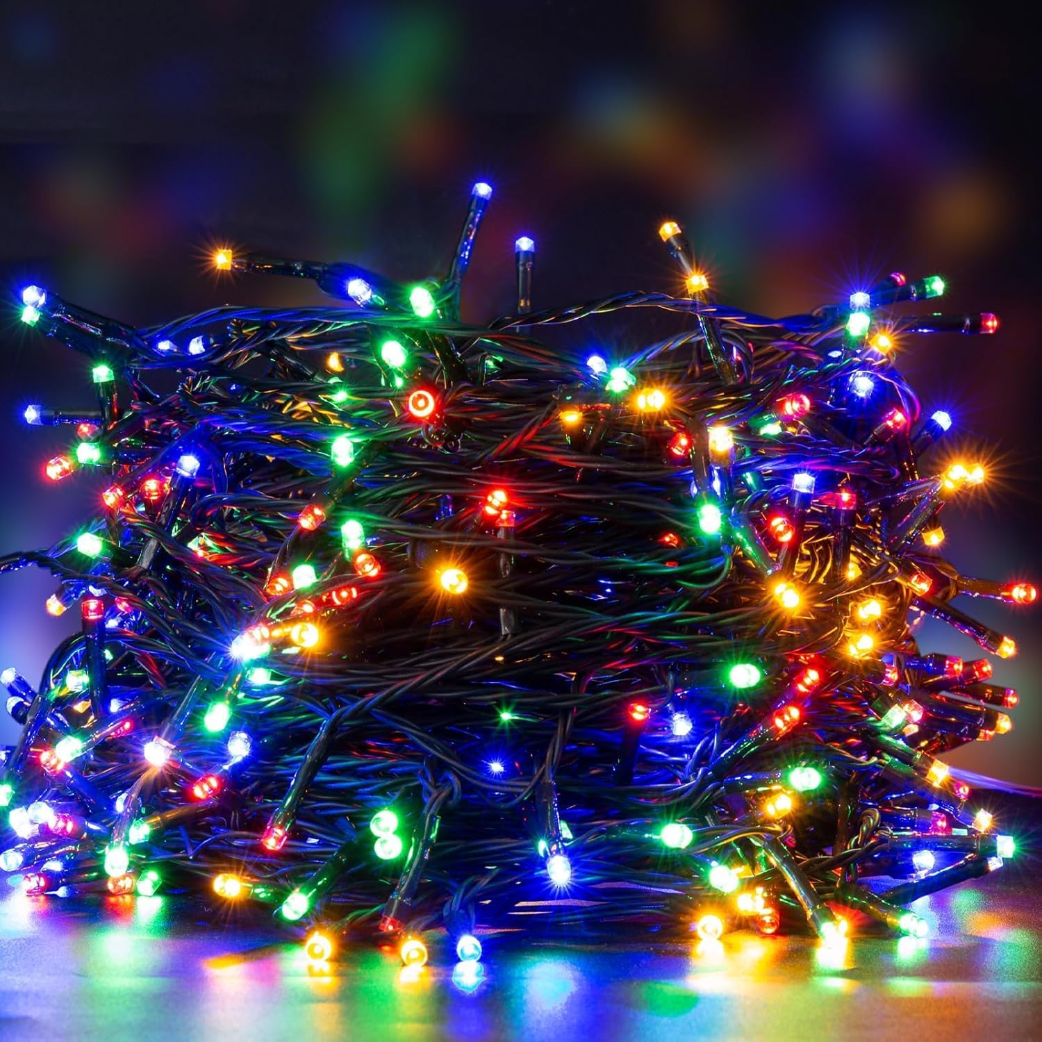 Elegear 40M Battery Operated Christmas Lights with Timer 300LED Outdoor Waterpro...