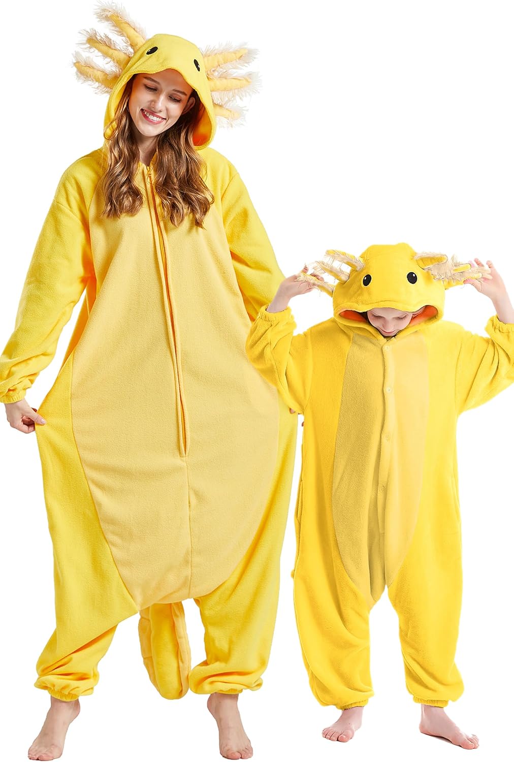 DELEY Unisex One Piece Tie Dye Axolotl Costume, Special Animal Adult Onesie for...
