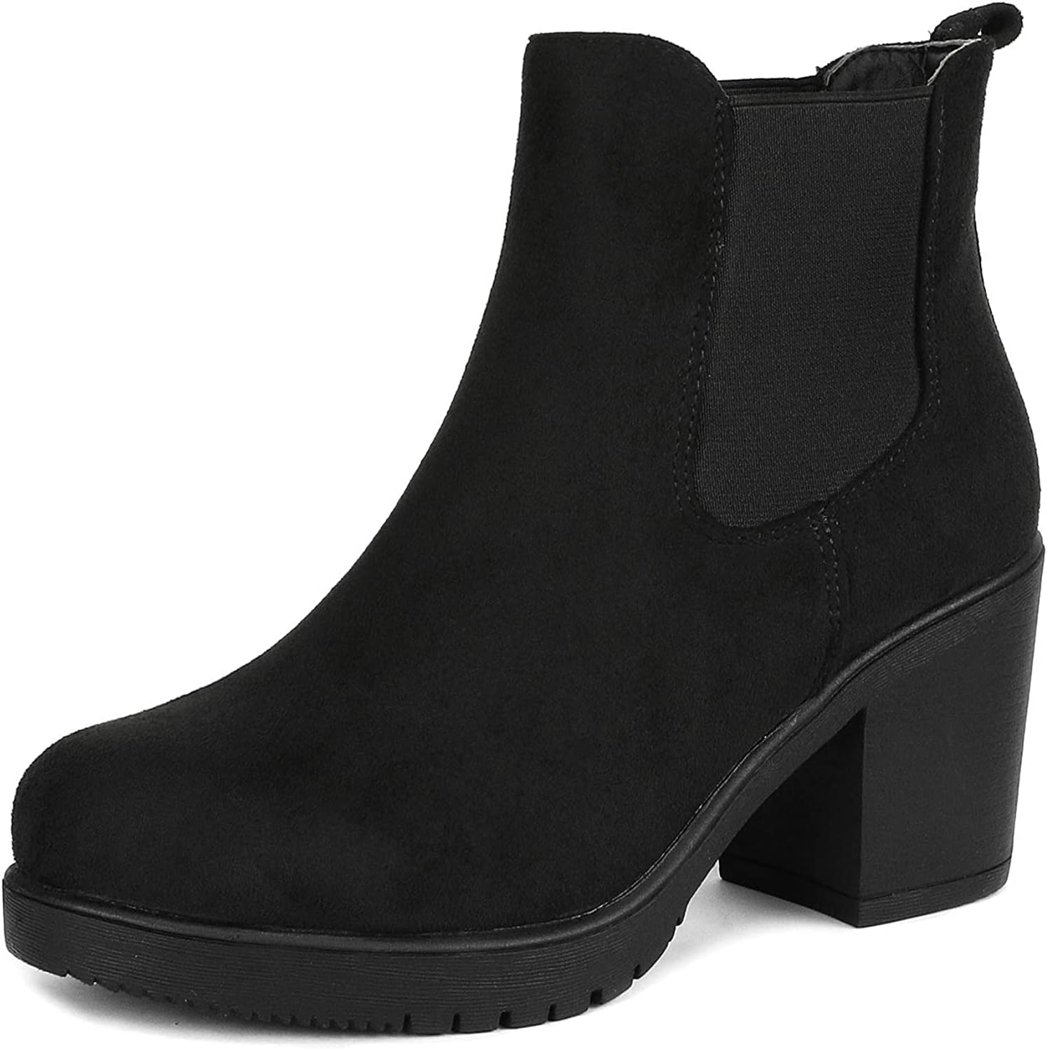 DREAM PAIRS Women's Shoes, Special High Chunky Heel Chelsea Ankle Boots, Innovat...