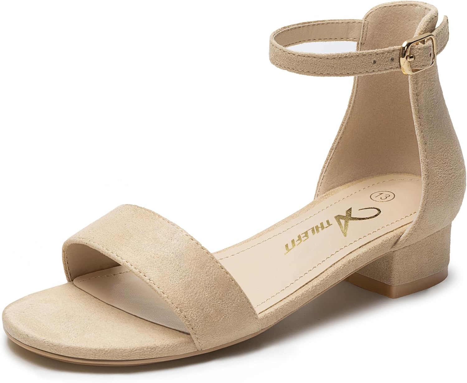 Athlefit Girls Sandals, Special Open Toe Ankle Strap Dress Shoes, Innovative Low...