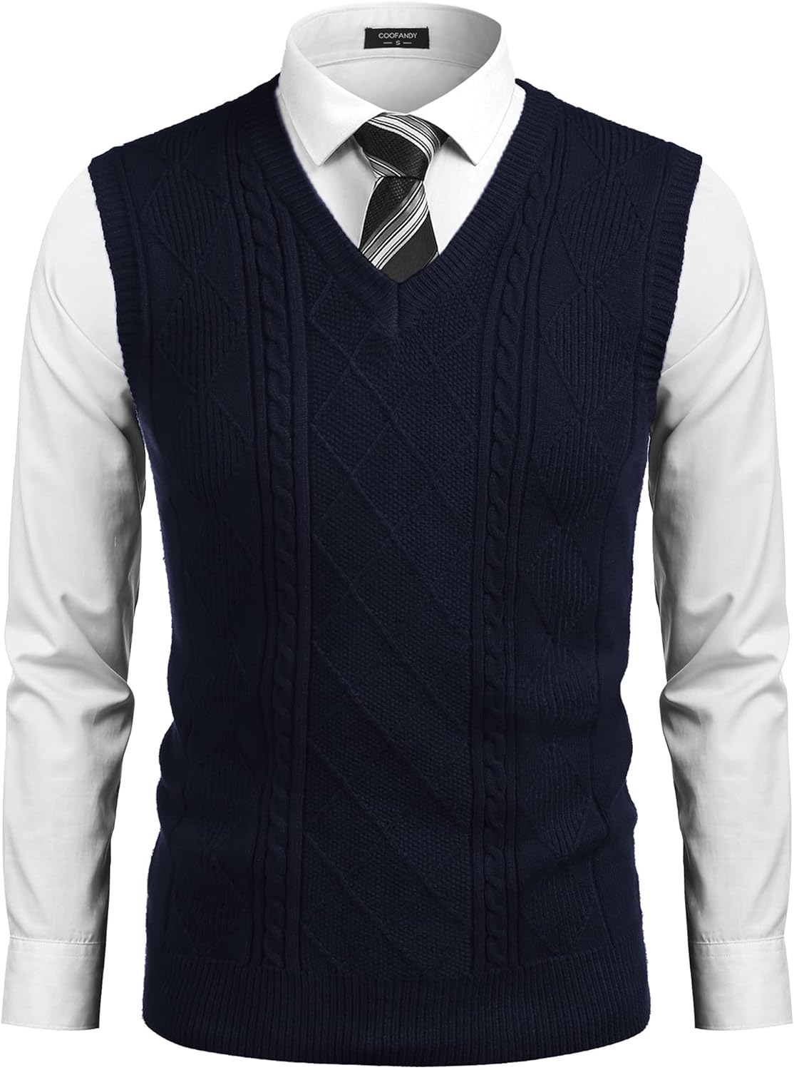 COOFANDY Men's Sweater Vest, Special V Neck Pullover Sweater for Stylish Comfort...