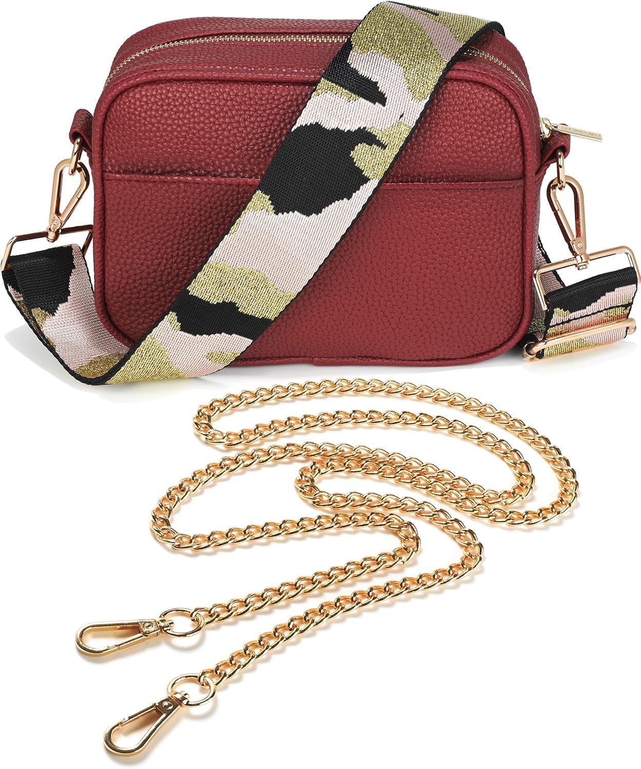Lily England Cross Body Bag Women - Multiple Pockets - Adjustable Wide Strap and...