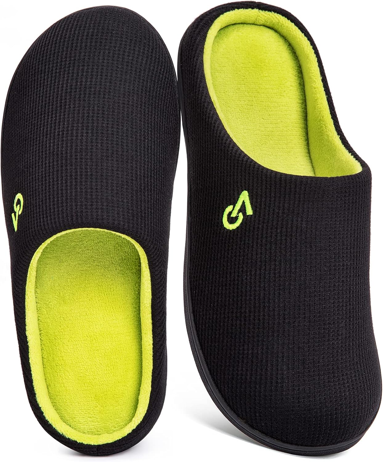 VeraCosy Men's Slippers, Special Two-Tone Memory Foam House Slippers, Innovative...