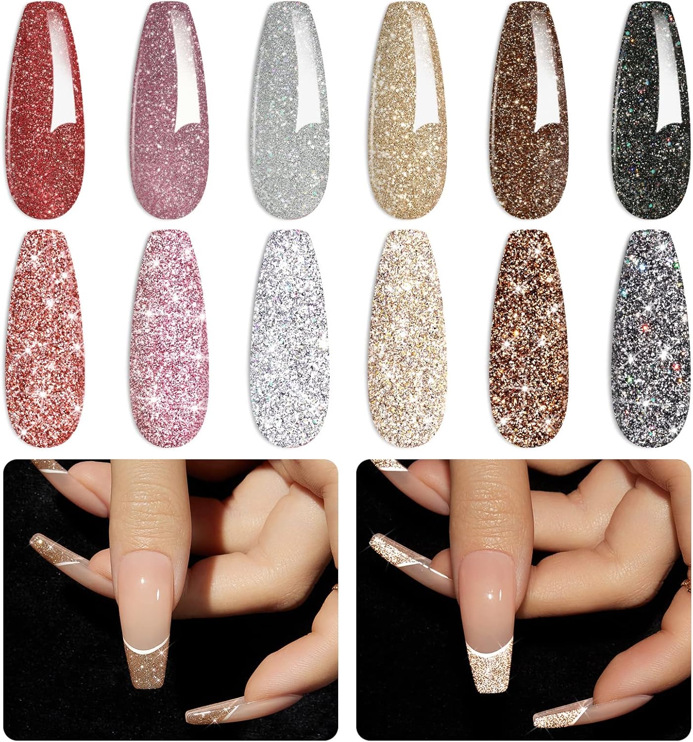 Beetles Gel Polish Reflective Glitter Gel Polish S...