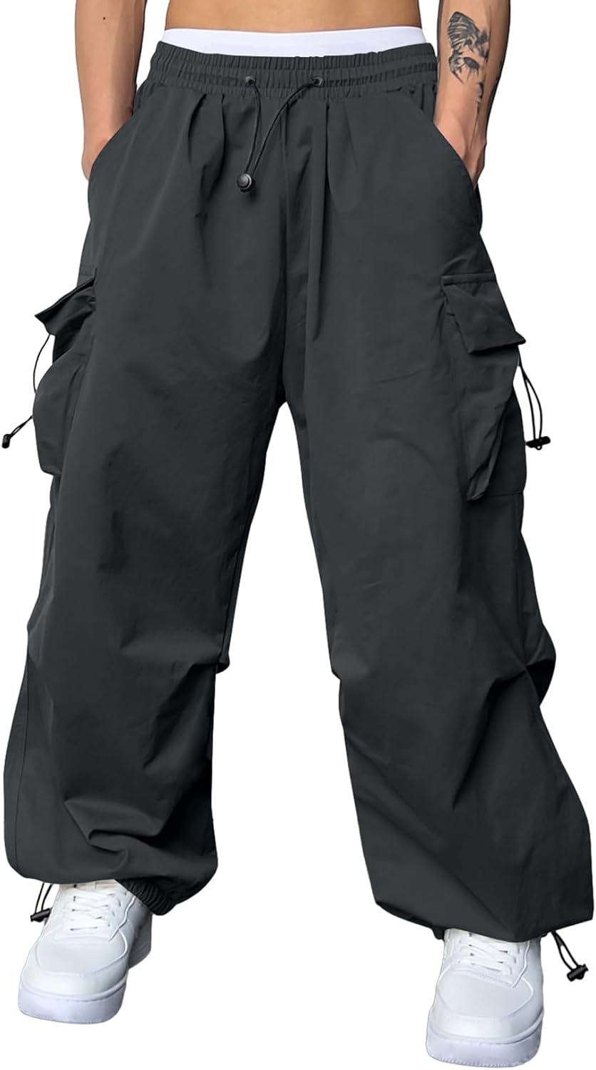 JMIERR Men's Pants, Special Baggy Cargo Pants Trendy Casual Parachute Pant, Inno...