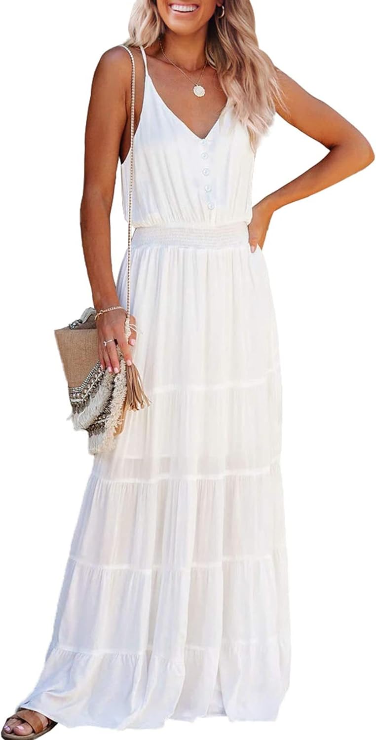 PRETTYGARDEN Women's Dress, Special Casual Summer Outfit, Innovative Spaghetti S...