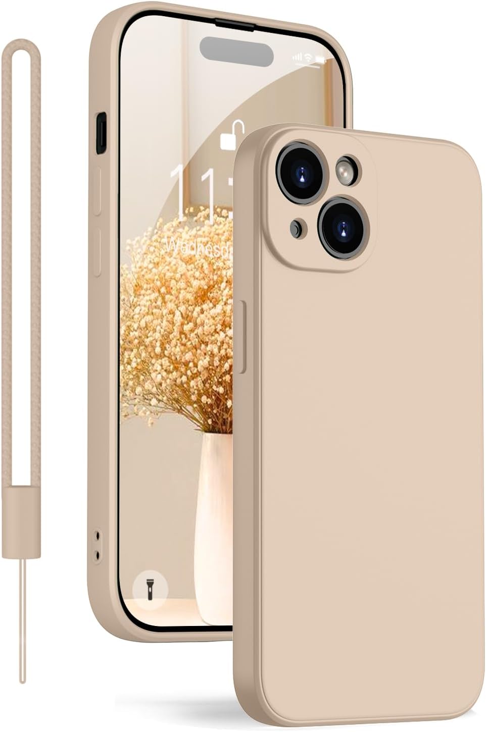 KPPIT for iPhone 13 Case Protective Case Silicone,Ultra Slim Soft Gel Anti-Scrat...