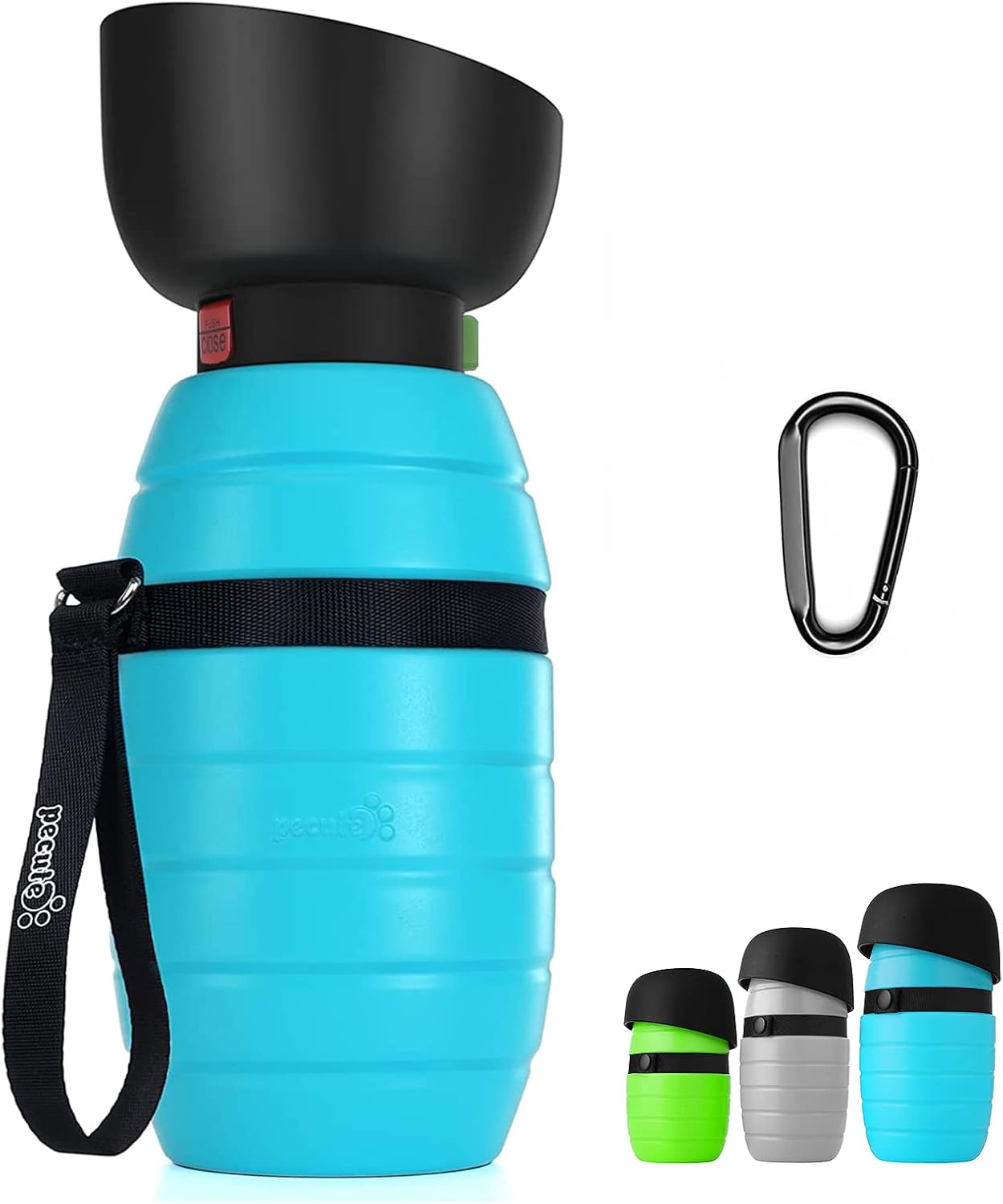 pecute Dog Water Bottle 500ml, Portable Puppy Drinking Bottles Leak Proof Pet Tr...