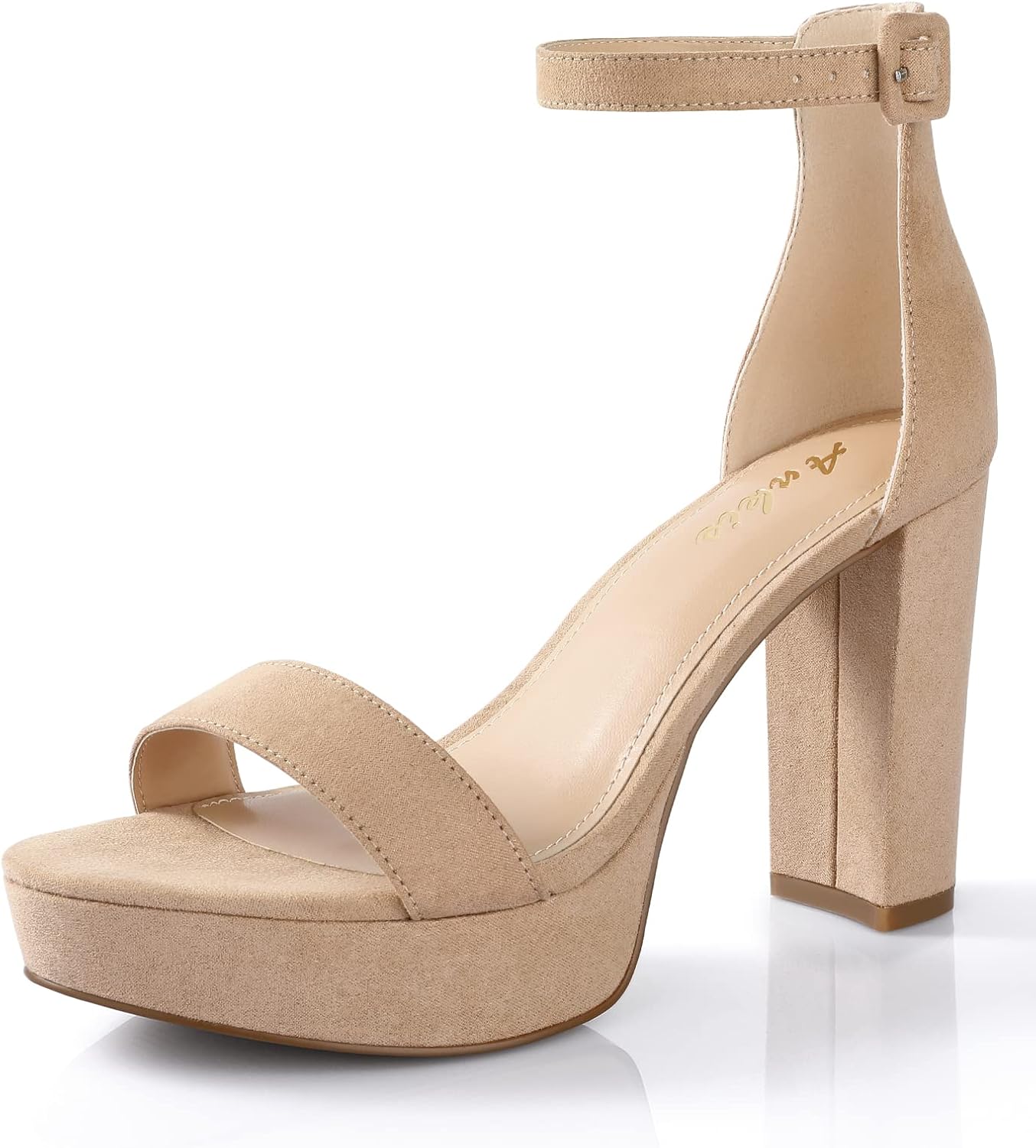 Ankis Platform Heels, Special Chunky Heels Sandals With 4 Inches Comfort, Unique...
