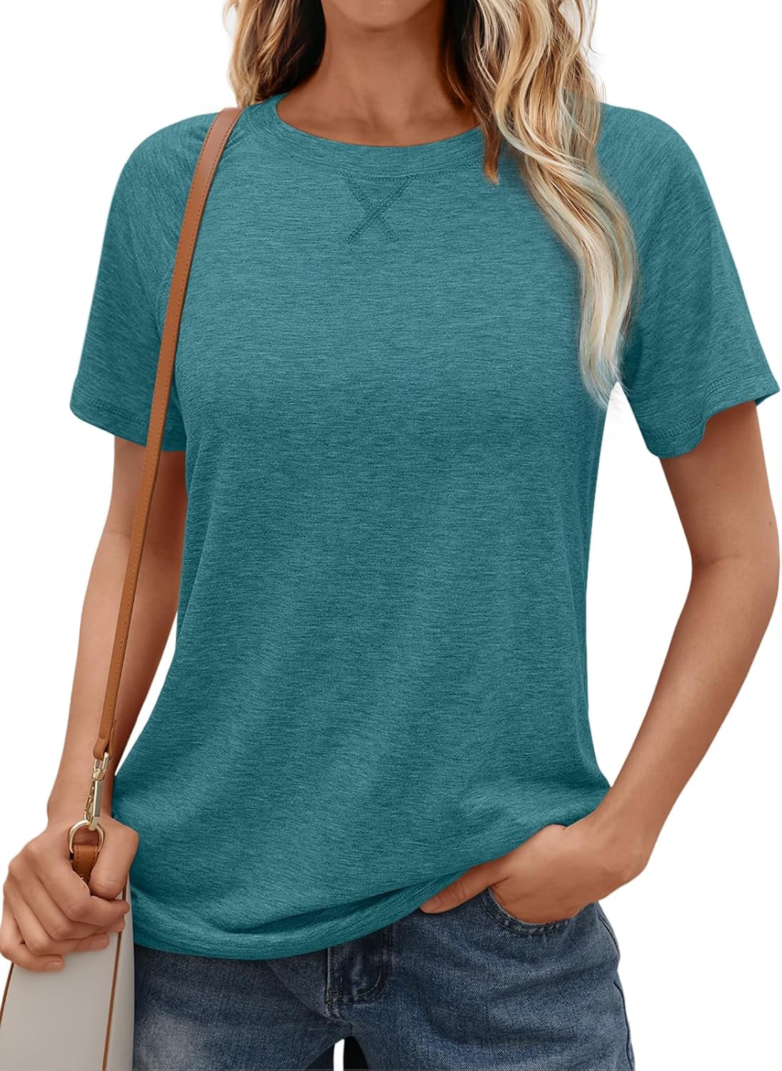 AUTOMET T-Shirts, Special Short Sleeve Crewneck Tees for Women, Trendy Lightweig...