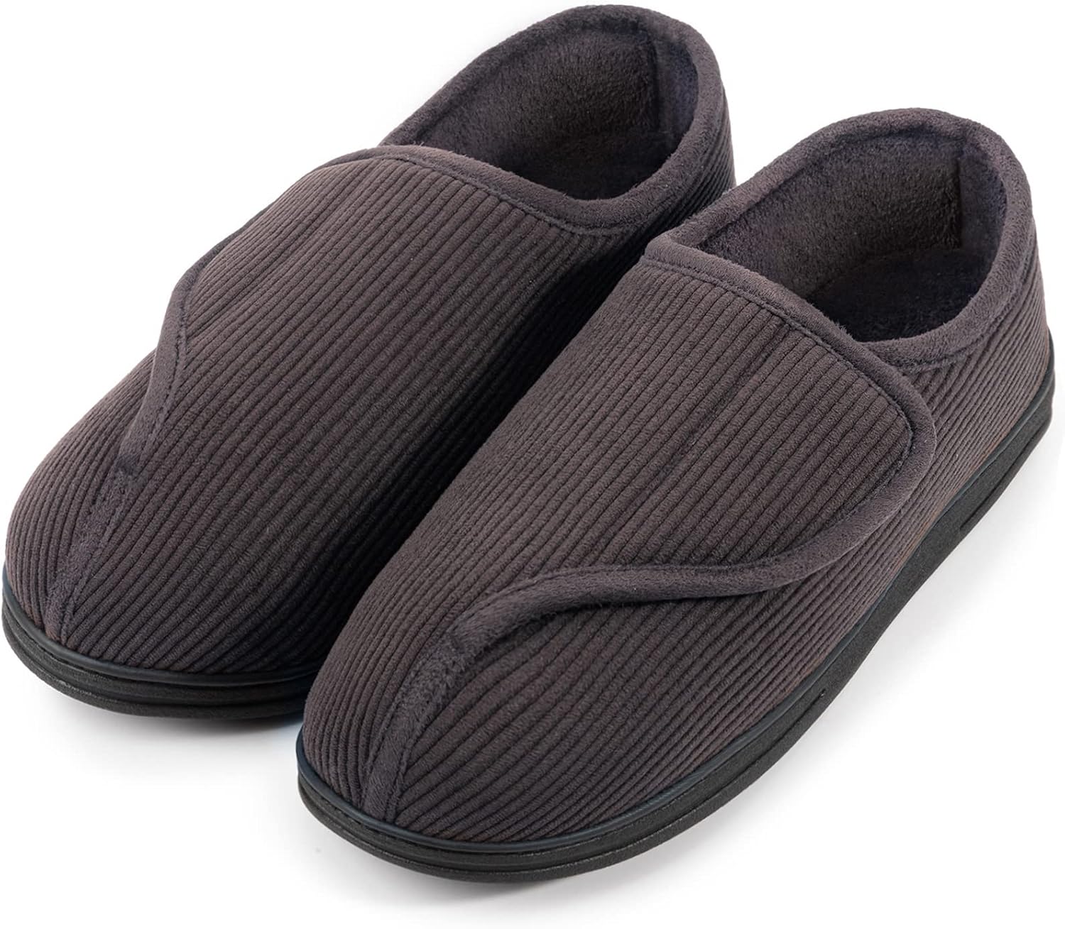 LongBay Men's Memory Foam Slippers, Special Diabetic Footwear for Comfy Warm Fee...