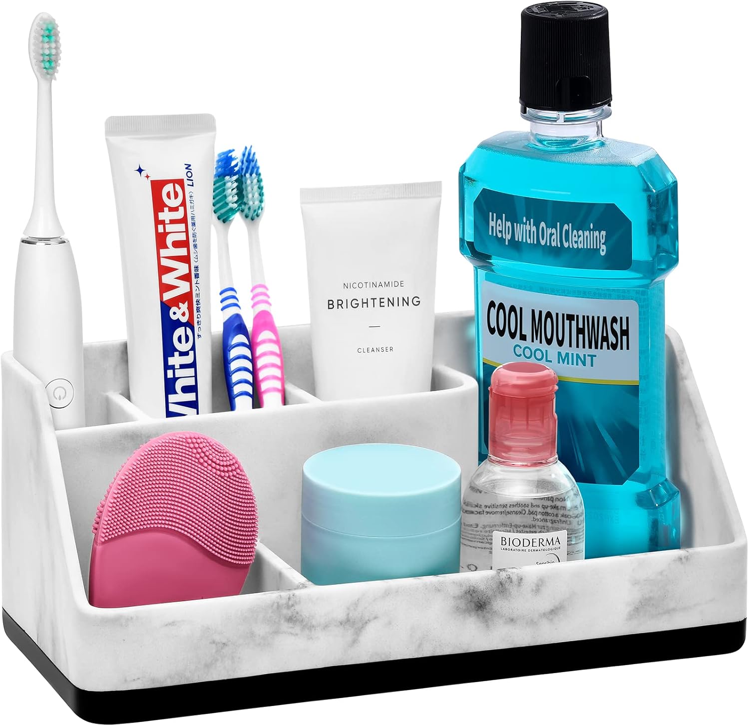 VITVITI Toothbrush Holder for Bathroom, Bathroom Organizer Countertop, Bathroom...