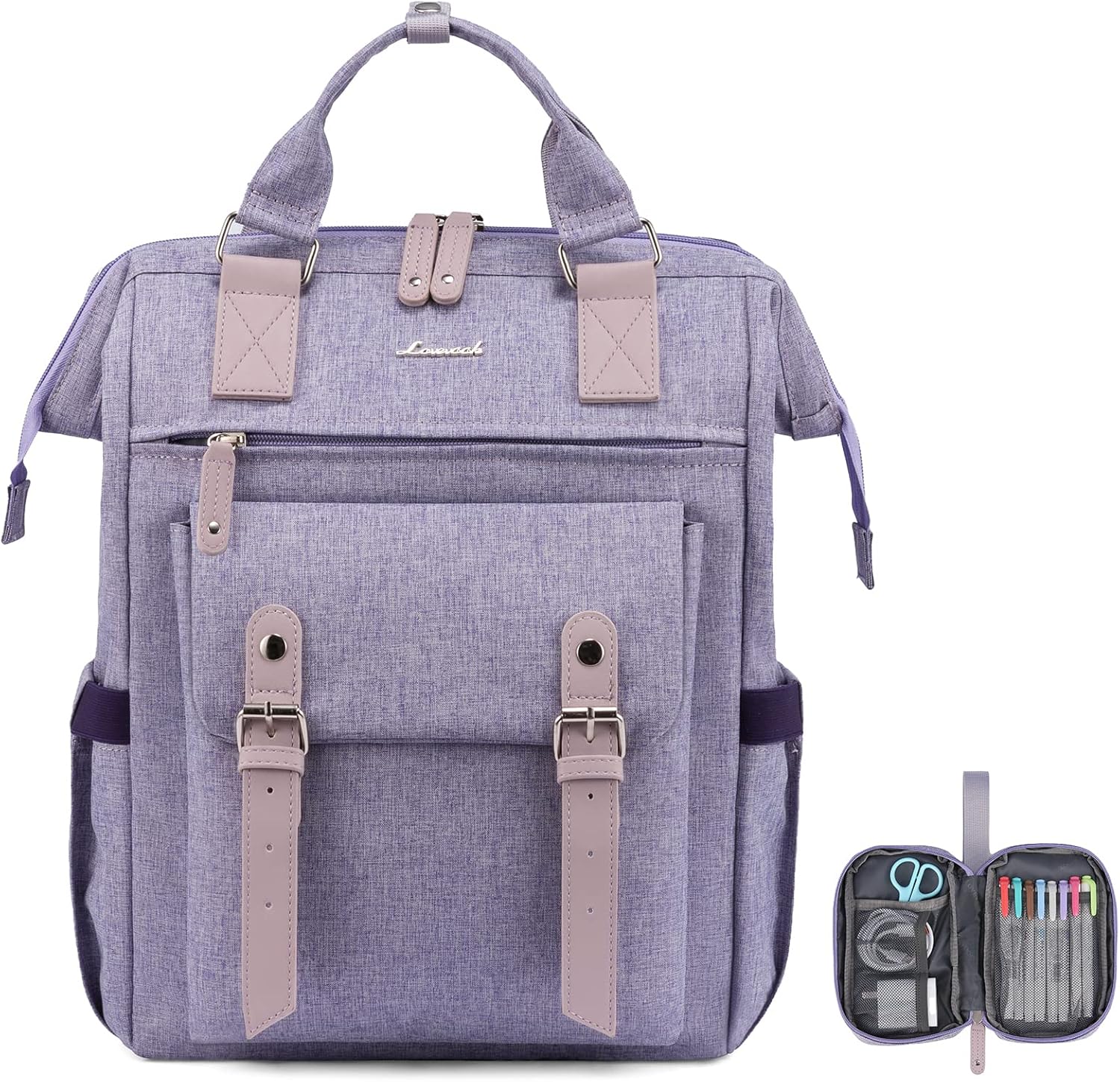 LOVEVOOK Laptop Backpack for Women, Teacher Nurse Bag Work Travel Computer Backp...