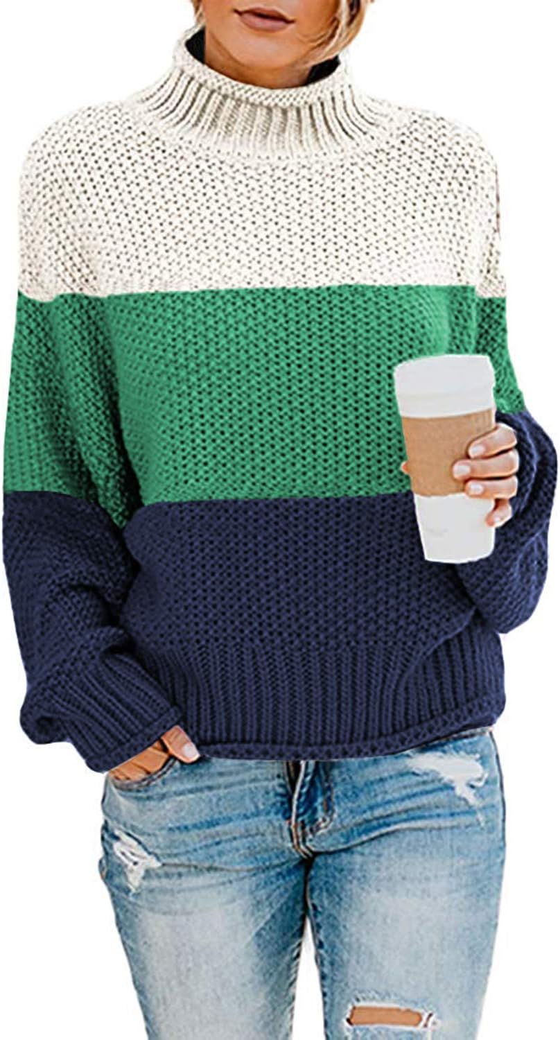 Dokotoo Womens Sweaters, Special Winter Fall Solid Turtleneck Outerwear, Innovat...