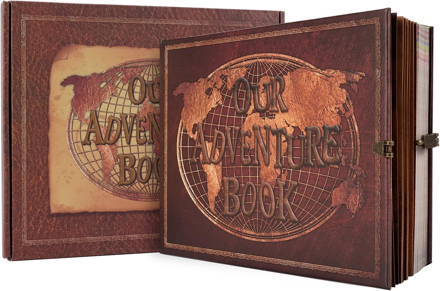 Scrapbook Photo Album, Unique Our Adventure Book Scrapbook with 180 Pages, Speci...