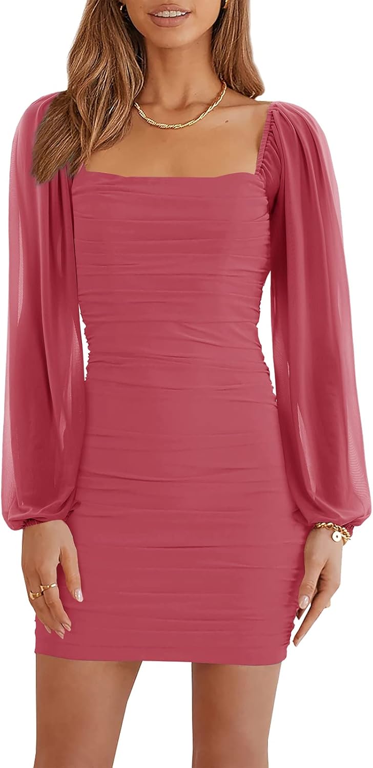 Ofenbuy Women's Dress, Special Women's Mesh Long S...