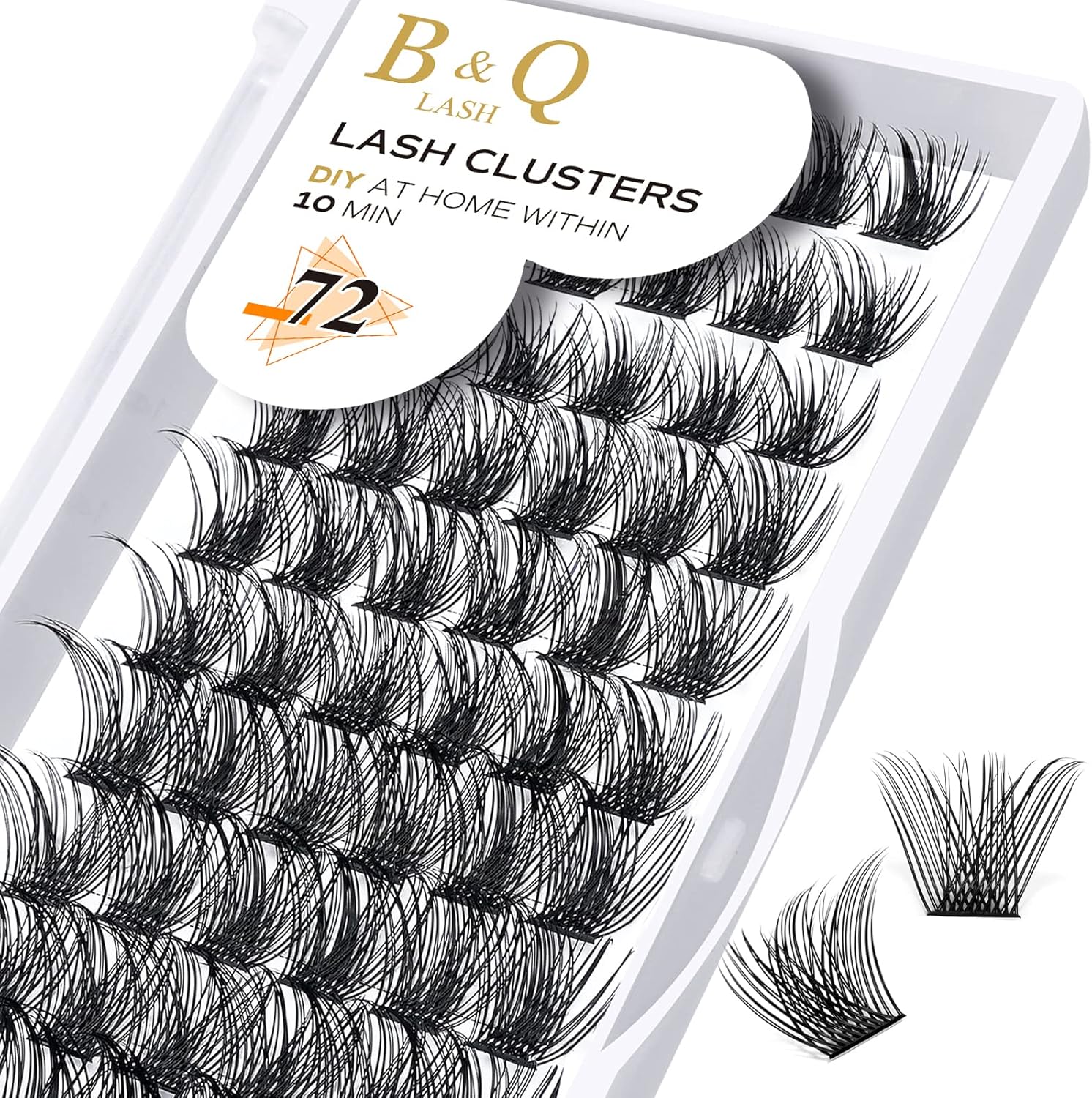 Cluster Lashes, Special D Curl Eyelashes, Innovative 12mm Length, Affordable 72...