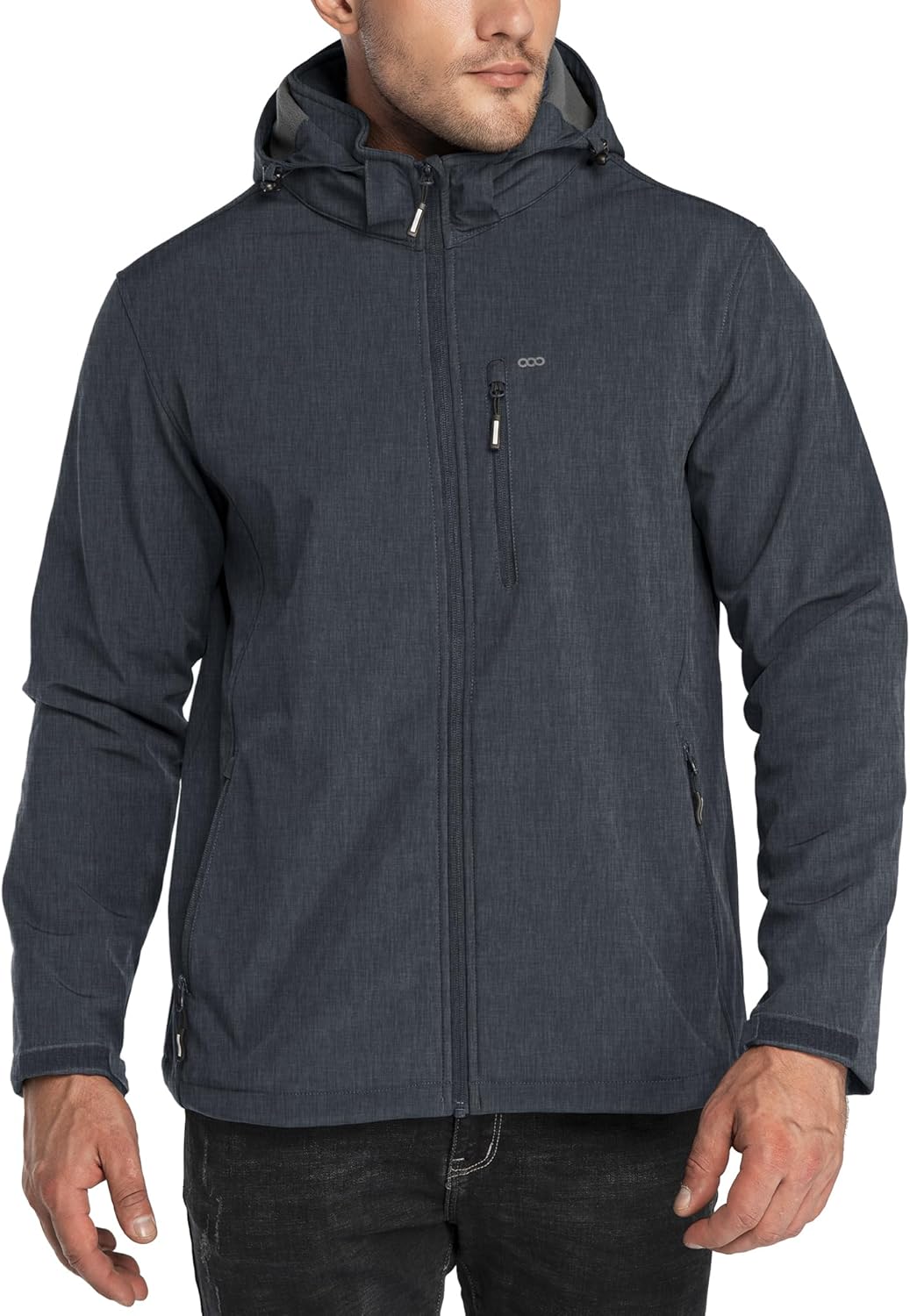 33,000ft Men's Waterproof Jacket, Special Fleece Lining Softshell Jacket, Innova...