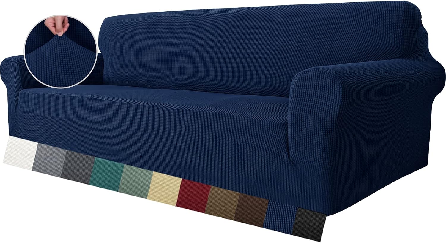 MAXIJIN Super Stretch Sofa Cover, Special Couch Cover for 4 Seater Couch, Innova...