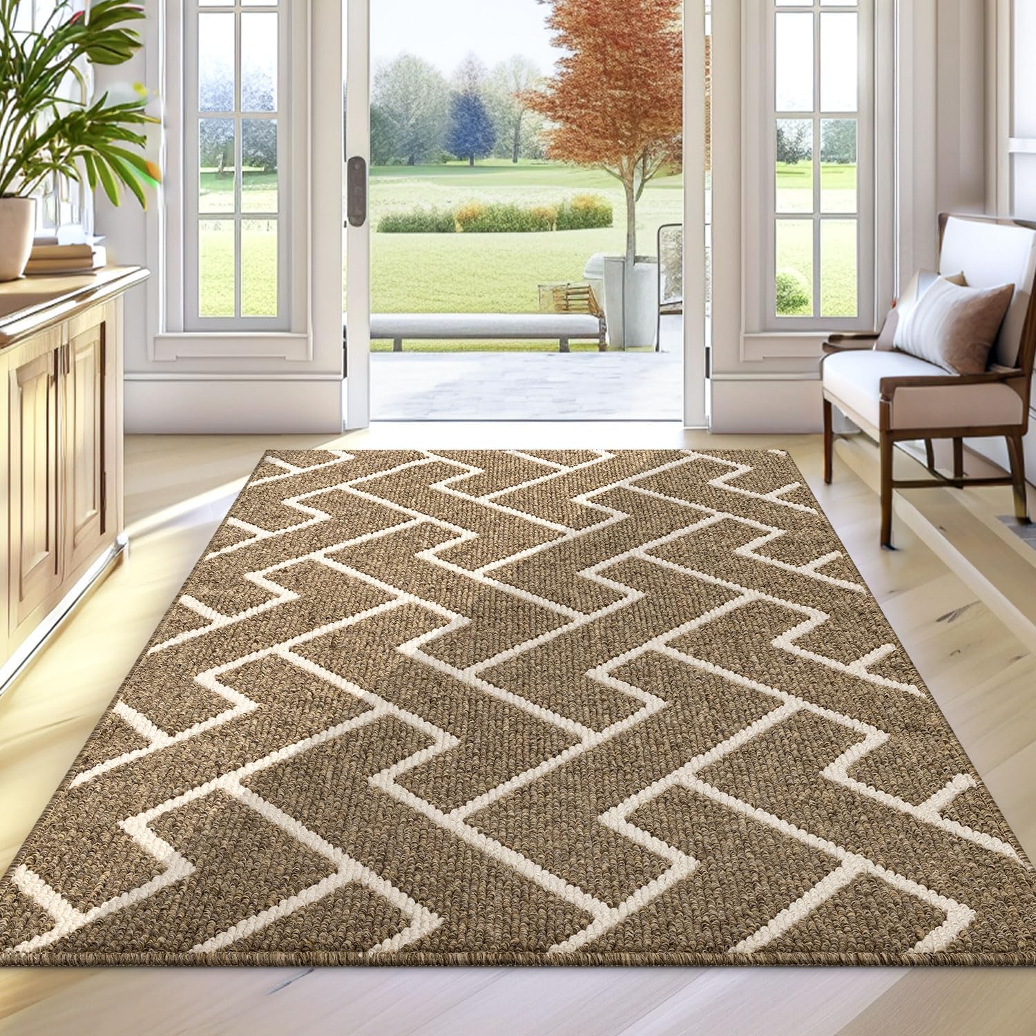Biscpro Door Mat, Special Indoor Door Mat with Non Slip Backing, Innovative Dirt...