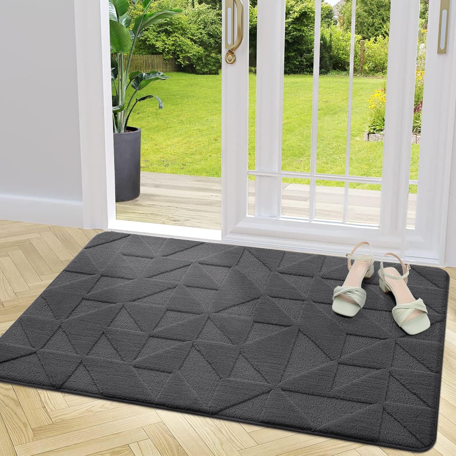 Homaxy Door Mats, High-Quality Indoor Door Mat, Special Machine Washable Inside...