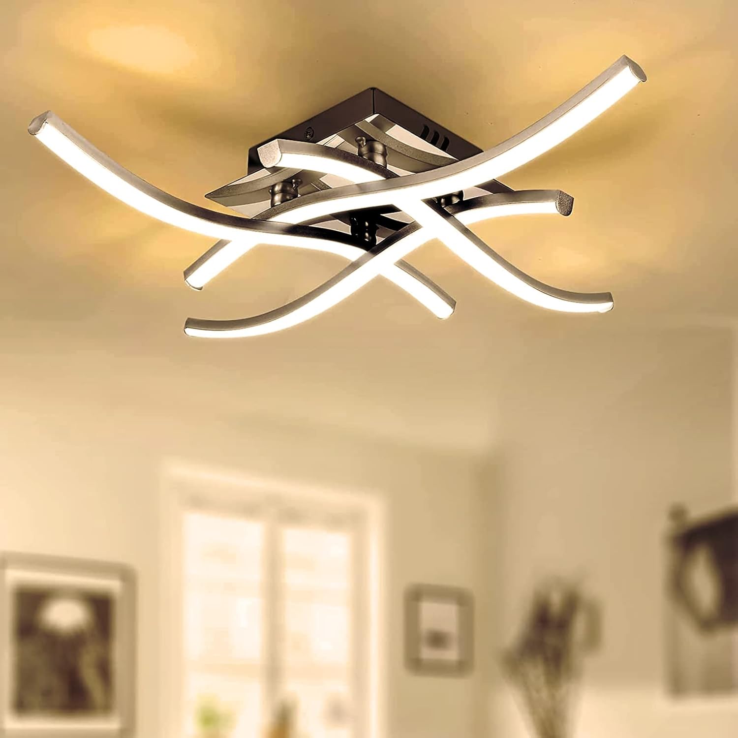 TYCOLIT LED Ceiling Light, Special Elegant Curved Design Ceiling Lights, Innovat...