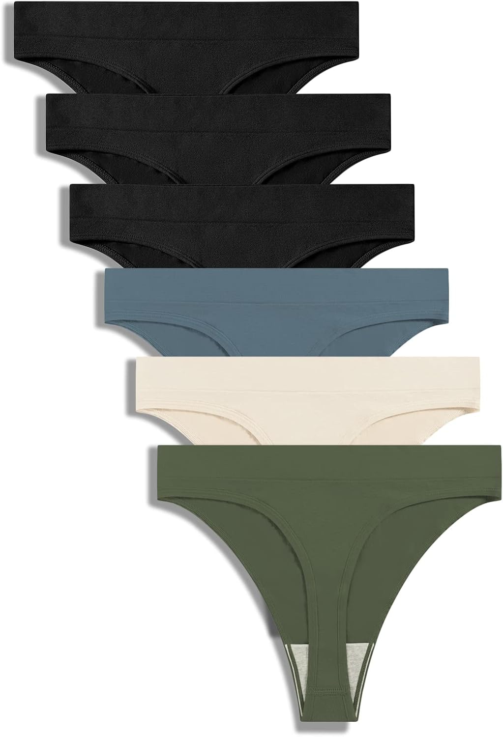 GRANKEE Thongs for Women, Special Seamless-High Waisted Thong Underwear, Comfort...