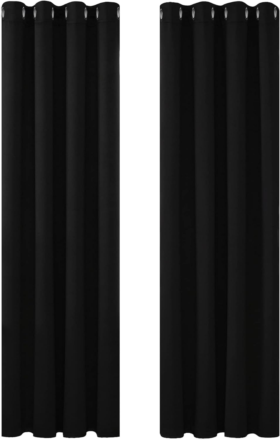 Deconovo Curtains, Special Thermal Insulated Eyelet Blackout Curtains for Living...