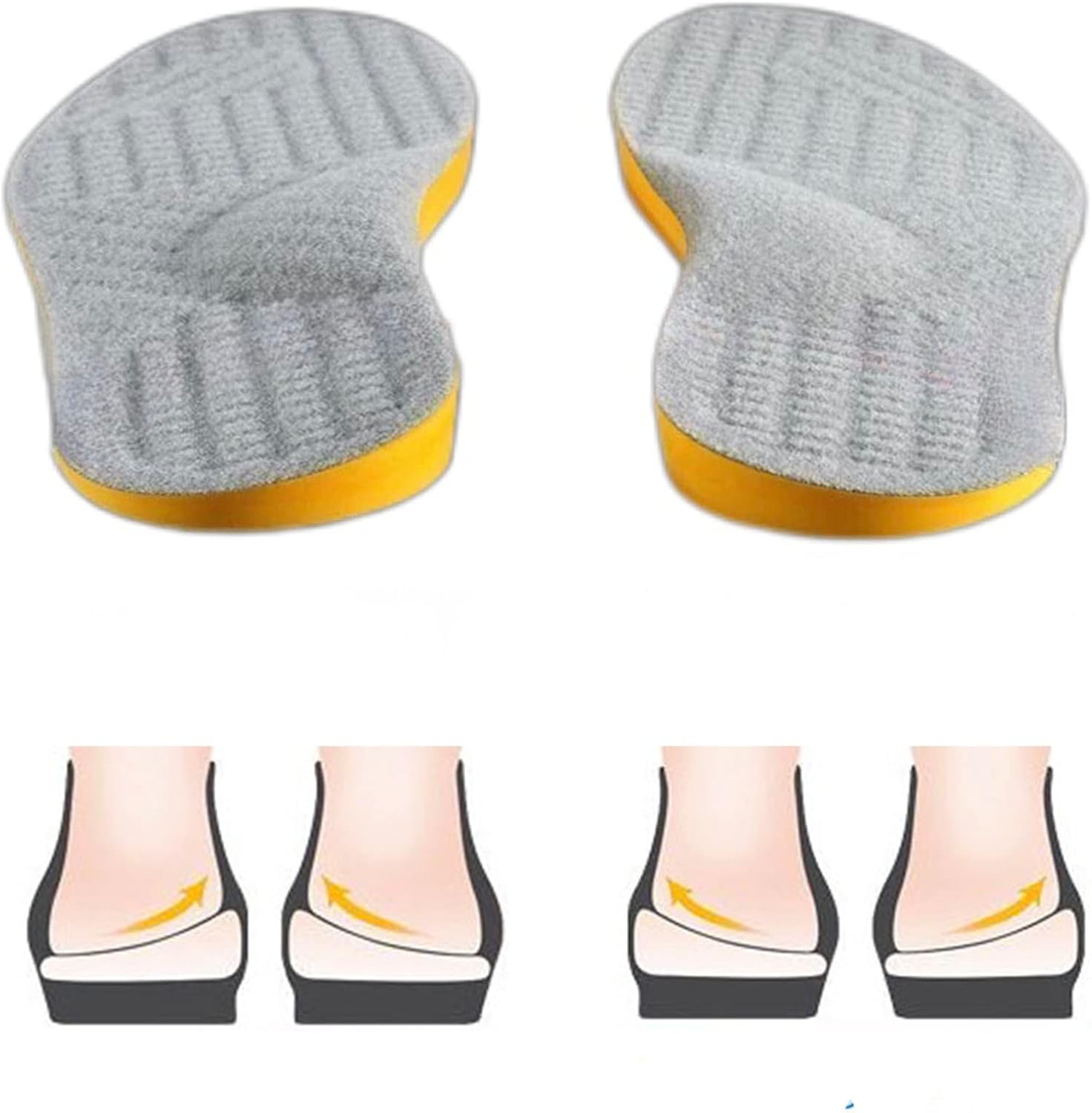 Goofort Women Men Posture Correcting Orthotic Insoles, Special 4 in 1 Gel Insole...
