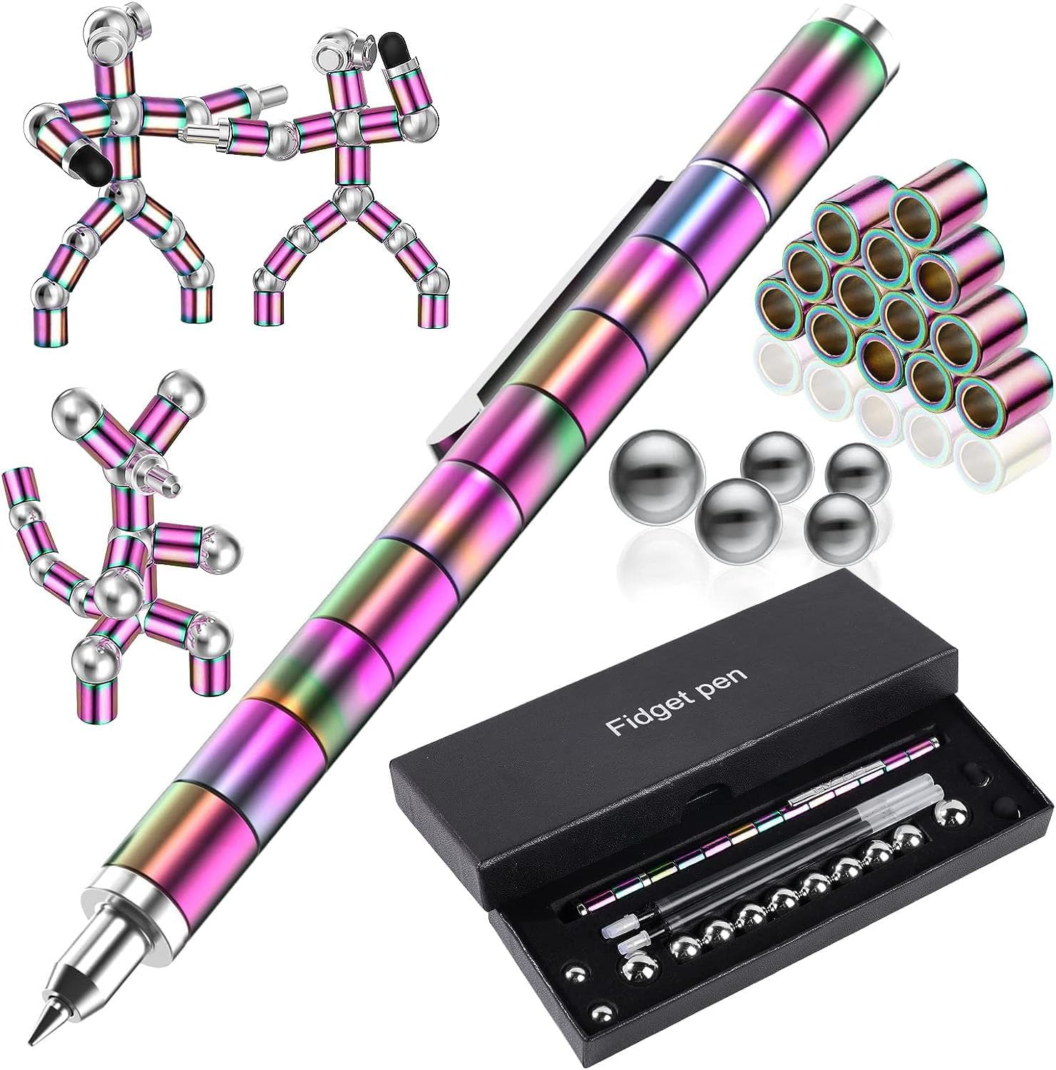Waksox Fidget Pen Magnetic Pen - Gift for Teenager Boys Girls 8 9 10 11 12 Years...