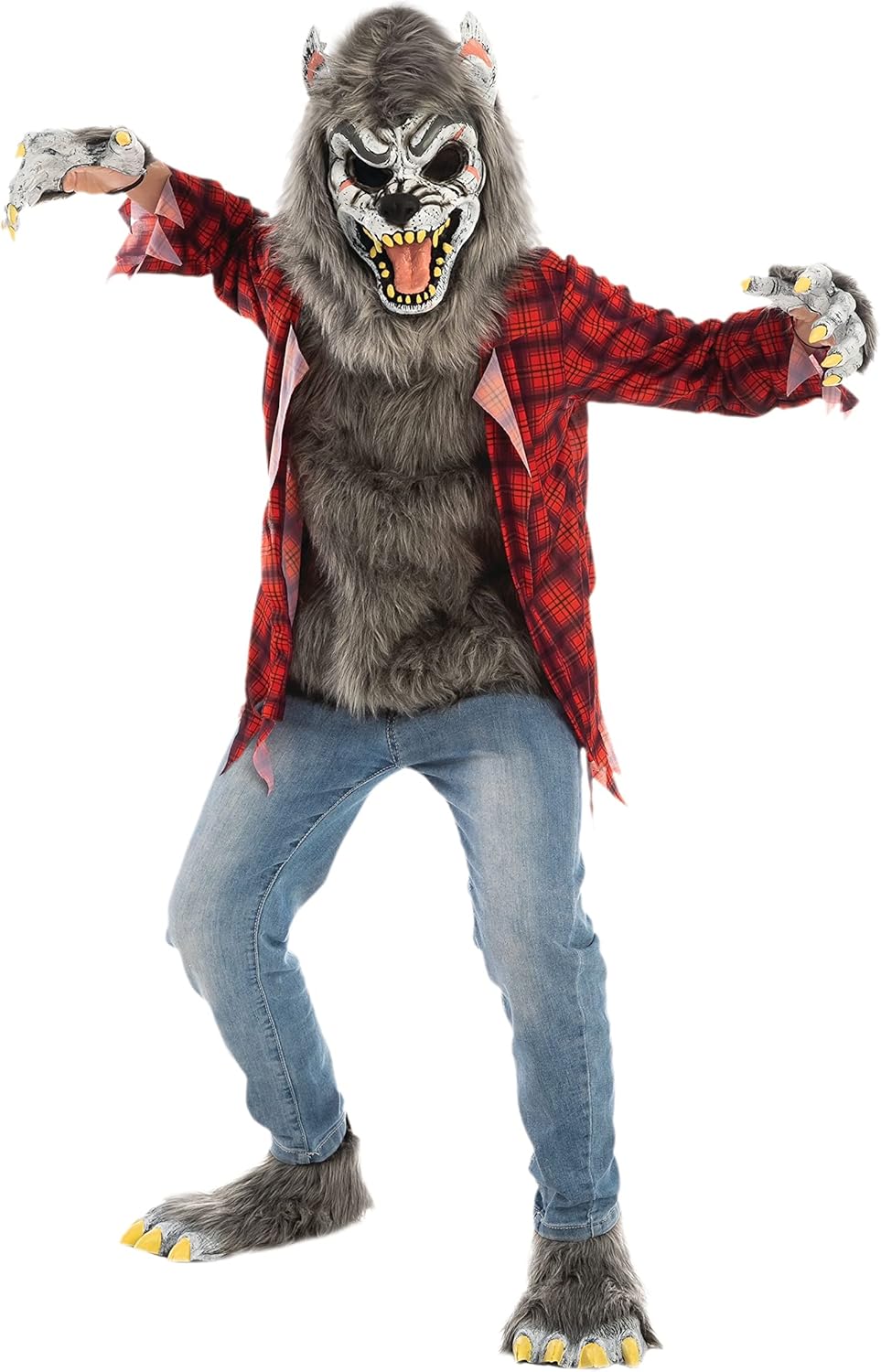 Spooktacular Creations Red Werewolf Halloween Kids Costume, Special Kids Costume...
